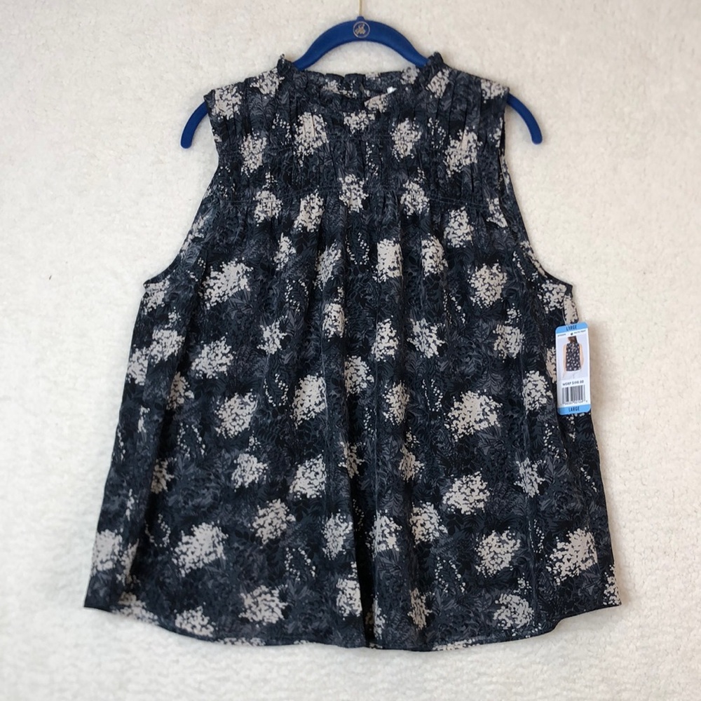 NWT Joie Womens Baltic Print Sleeveless Top SIZE LARGE NEW WITH TAGS